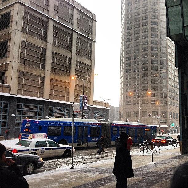 Chicago Photograph - #chicago #chicity #windycity #snow by Michael Becht
