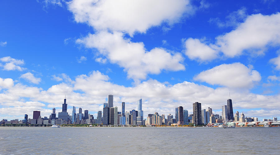 Chicago city urban skyline Photograph by Songquan Deng
