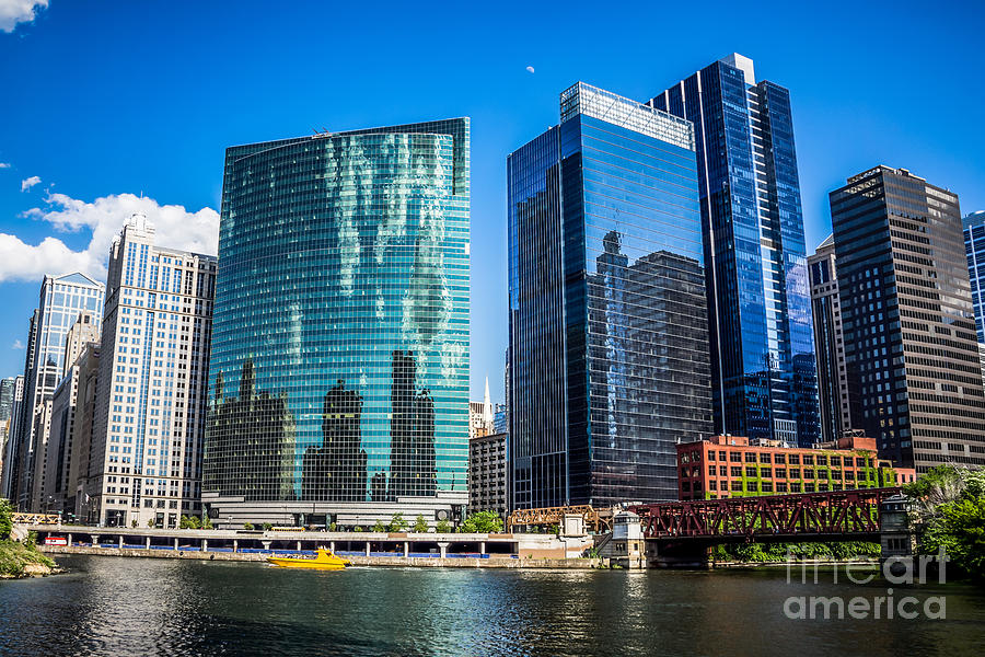 Chicago Cityscape Downtown City Buildings Photograph by Paul Velgos