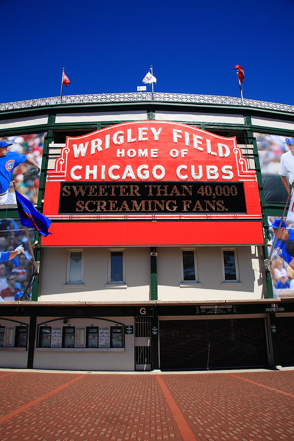 Architecture Photograph - Chicago - Wrigley Field 2010 #2 by Frank Romeo