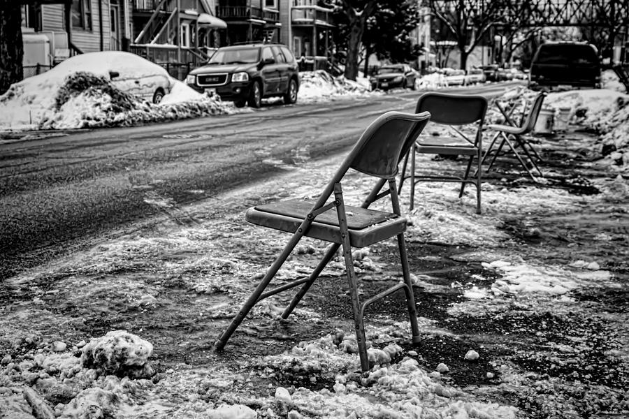 Chicago dibbs parking scene Photograph by Sven Brogren
