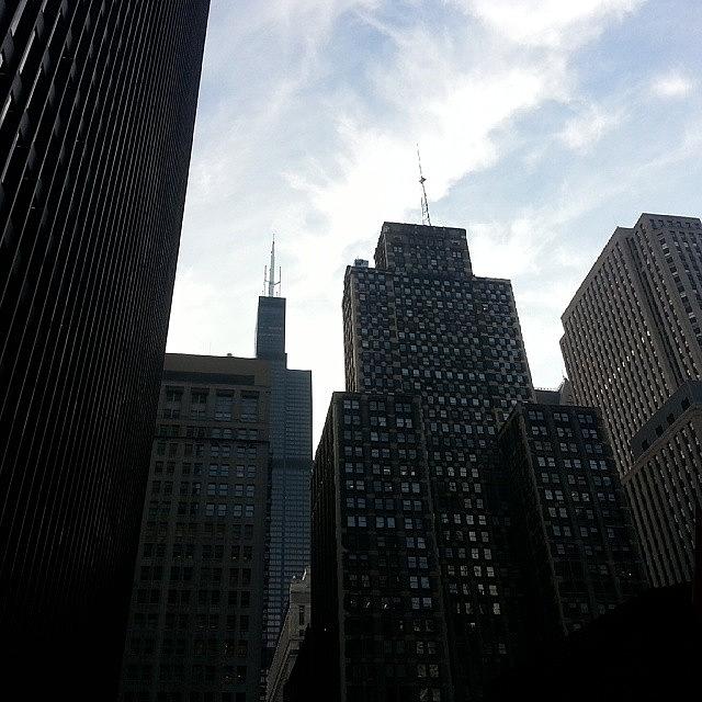 Chicago Photograph - #chicago #downtown #nofilter #latergram by Romit Dodhia