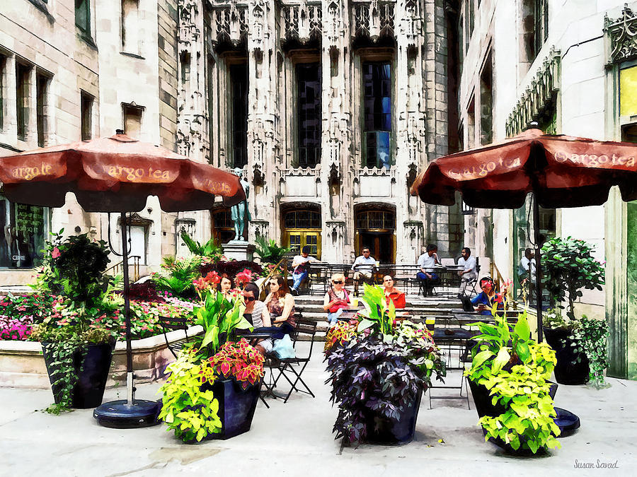 Chicago - Enjoying Lunch on the Magnificent Mile Photograph by Susan Savad