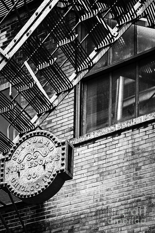 Chicago Fire Escape Photograph by Lawrence Burry