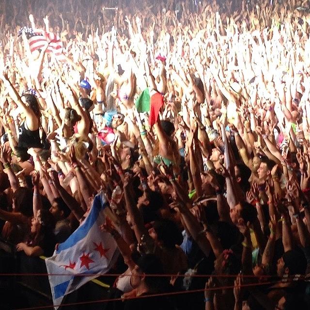 Chicago Flag @ume South Padre Island Photograph by Jimmy Pargas