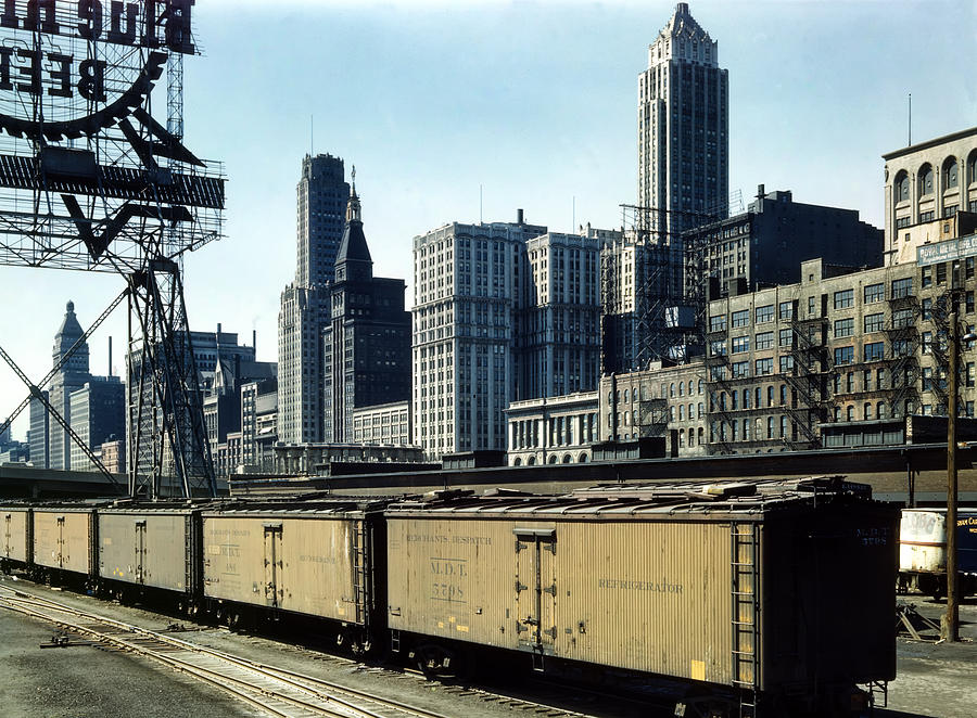 Chicago Freight Yard 1943 Photograph by Mountain Dreams