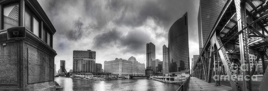 Chicago Photograph - Chicago from Lake Street Bridge by Twenty Two North Photography