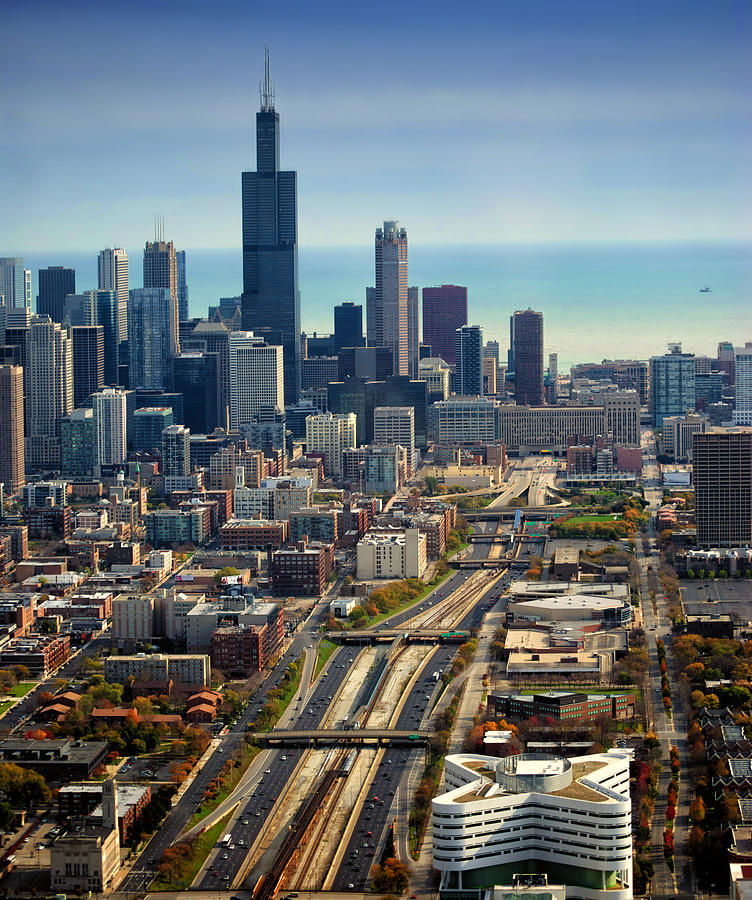 City Photograph - Chicago Highways 06 by Thomas Woolworth