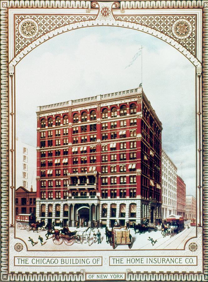 Chicago Home Insurance Co Painting by Granger