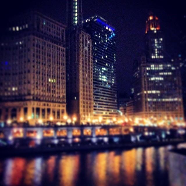 Chicago, Il - Chicago Riverwalk - Dec Photograph by Trey Kendrick