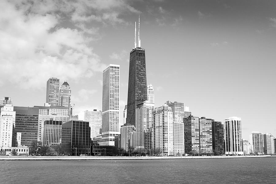 Chicago in Black and White Photograph by Milena Ilieva