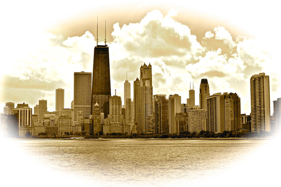 Chicago in Sepia Photograph by Frozen in Time Fine Art Photography
