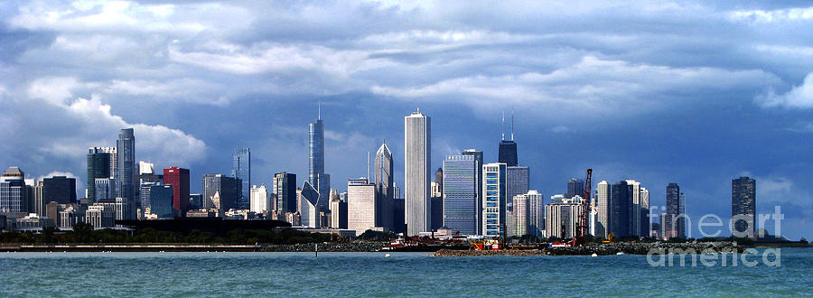 Chicago in Sun and Storms Photograph by Nate Heldman