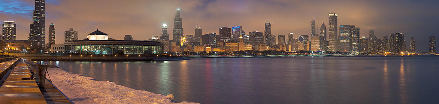 Chicago January Skyline Photograph by Kevin Eatinger