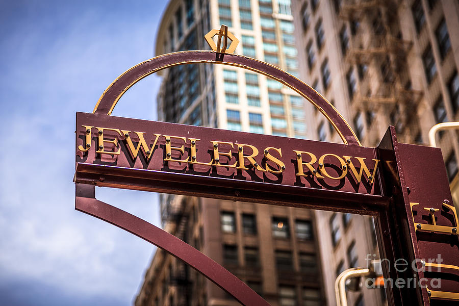 Chicago Jewelers Row Sign Photograph