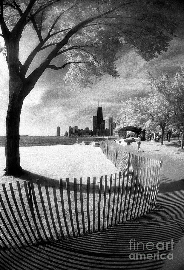 Chicago Lakefront Infrared Photograph by Martin Konopacki