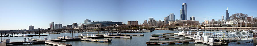 Chicago Lakefront panorama Photograph by David Bearden