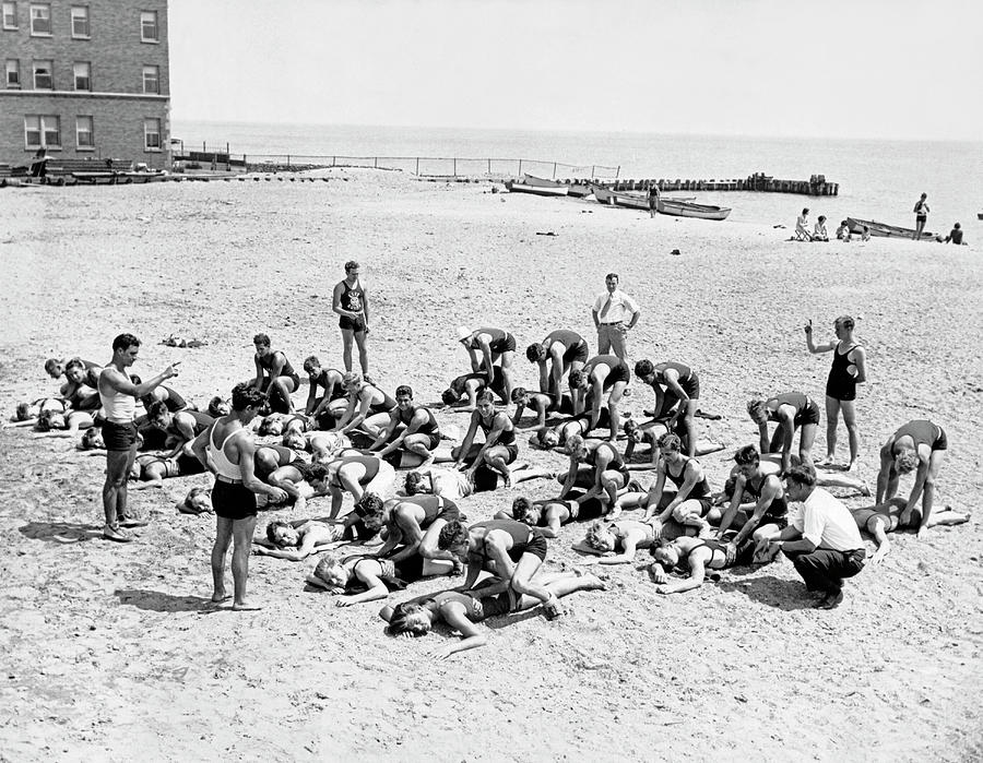 Chicago Life Guard School Photograph by Underwood Archives