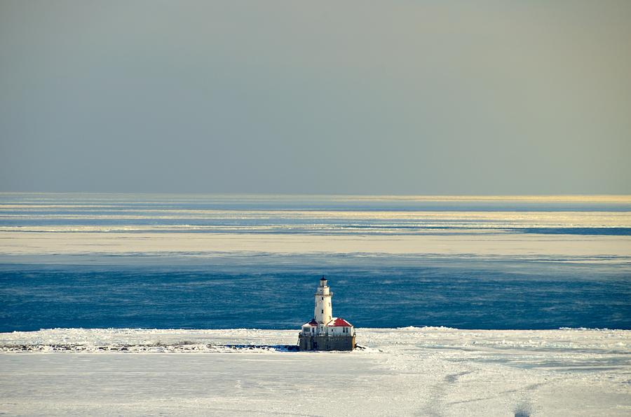 Chicago Lighthouse in Winter Photograph by Steven Richman