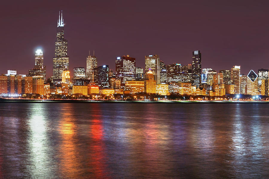 Chicago Lights 2 Photograph by Leda Robertson