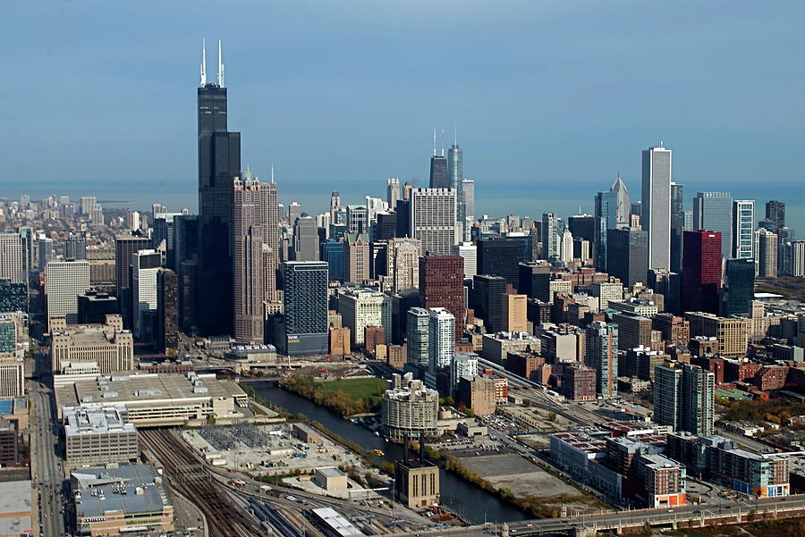 Chicago Photograph - Chicago Looking North 03 by Thomas Woolworth