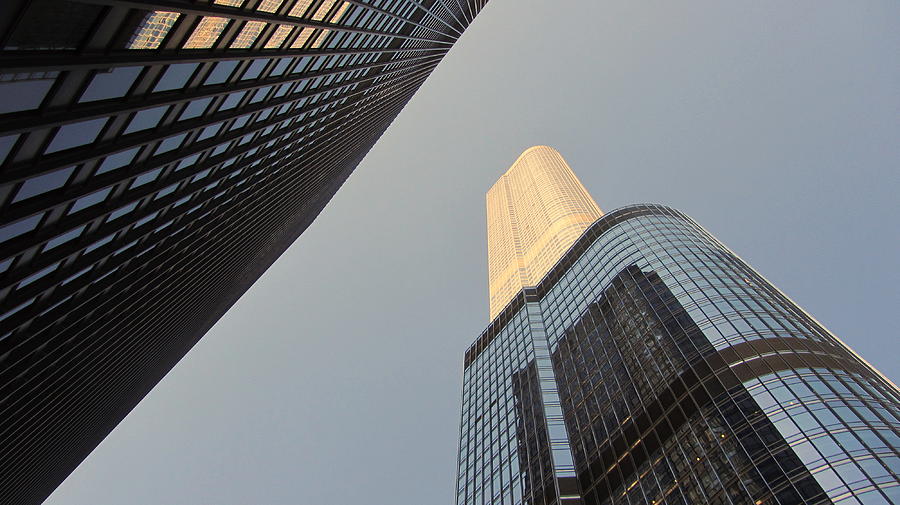 Chicago Looking Up 2 Photograph by Anita Burgermeister