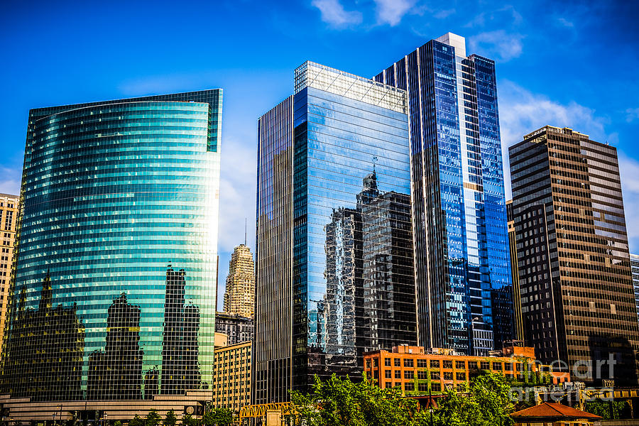 Chicago Loop Downtown City Buildings Photograph by Paul Velgos