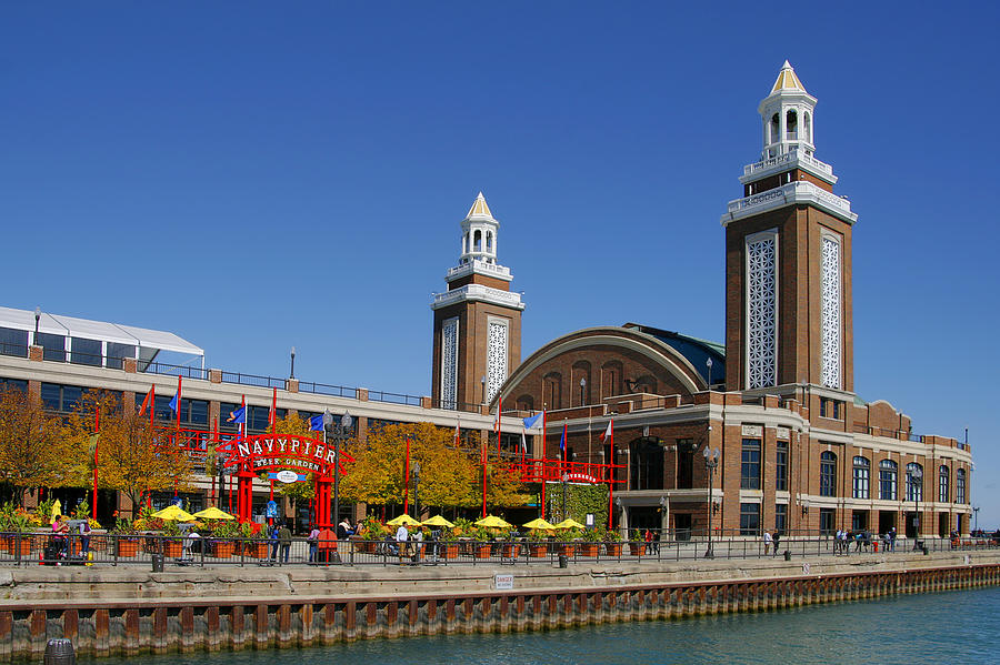 Chicago Photograph - Chicago Navy Pier Headhouse by Alexandra Till