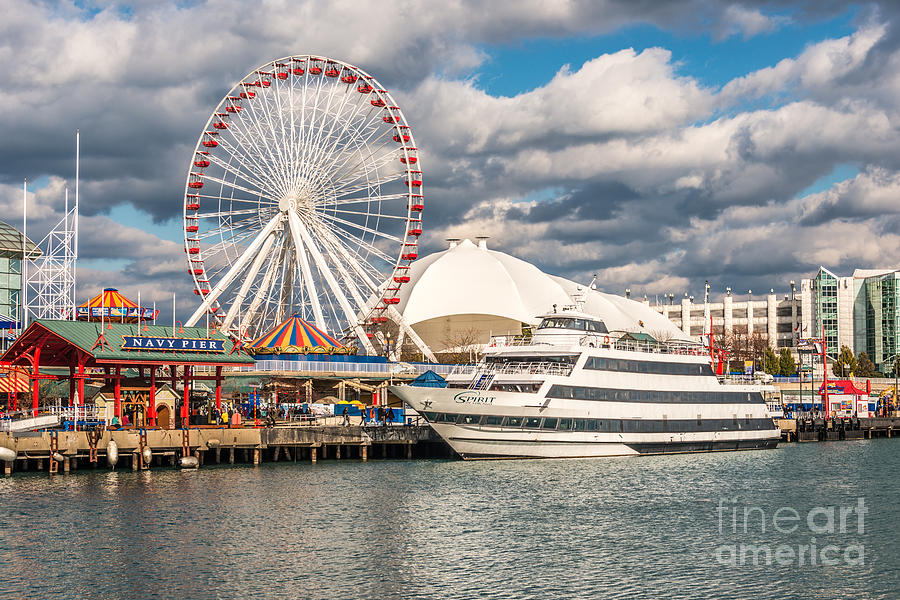 Chicago Navy Pier Photo Photograph by Paul Velgos