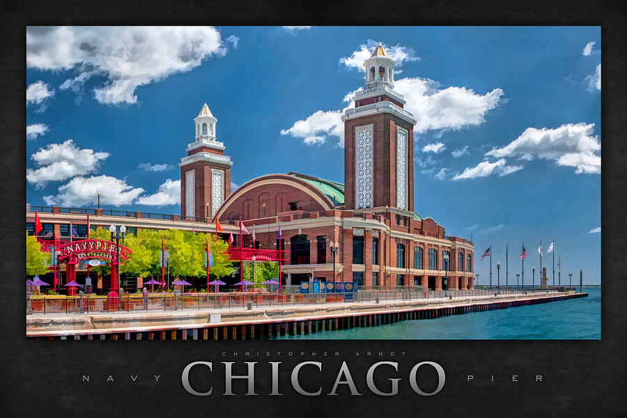 Chicago Navy Pier Poster Painting by Christopher Arndt