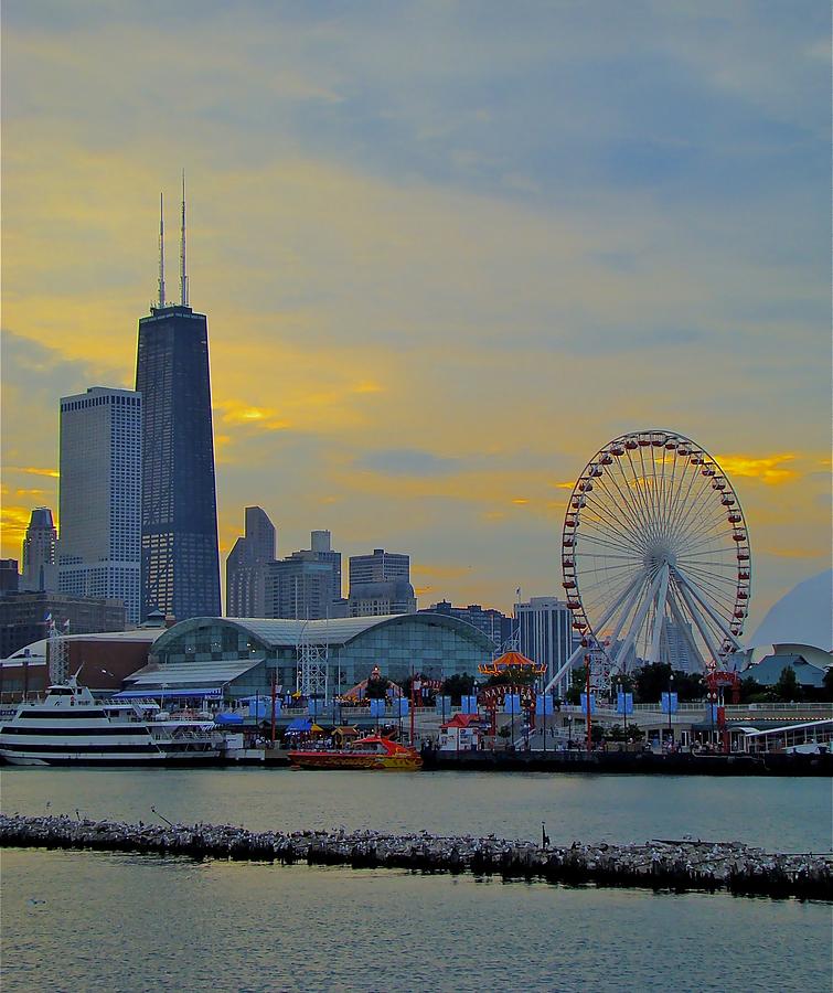 Chicago Navy Pier Photograph by Tim G Ross - Fine Art America