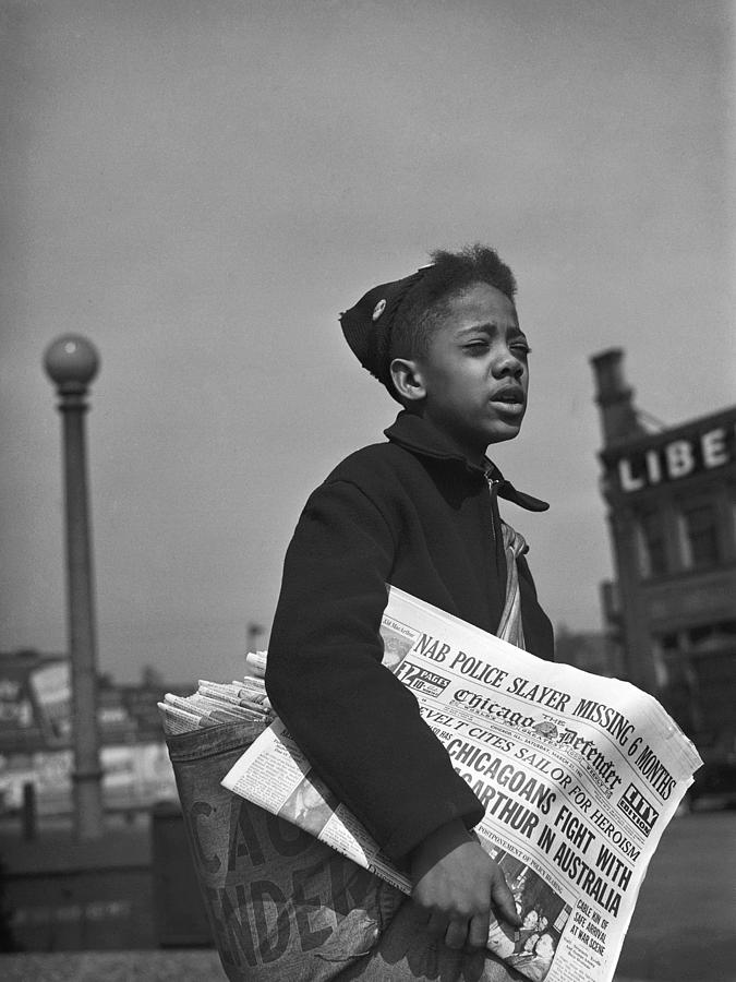 Chicago Newsboy, 1942 Photograph by Granger - Fine Art America