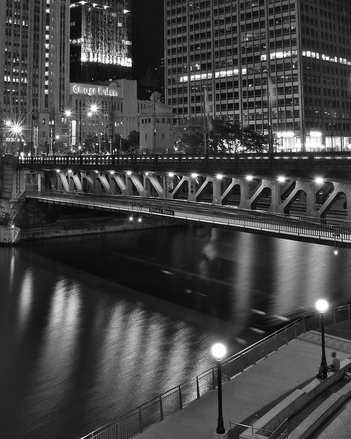 Chicago Photograph - Chicago Nights by Frozen in Time Fine Art Photography