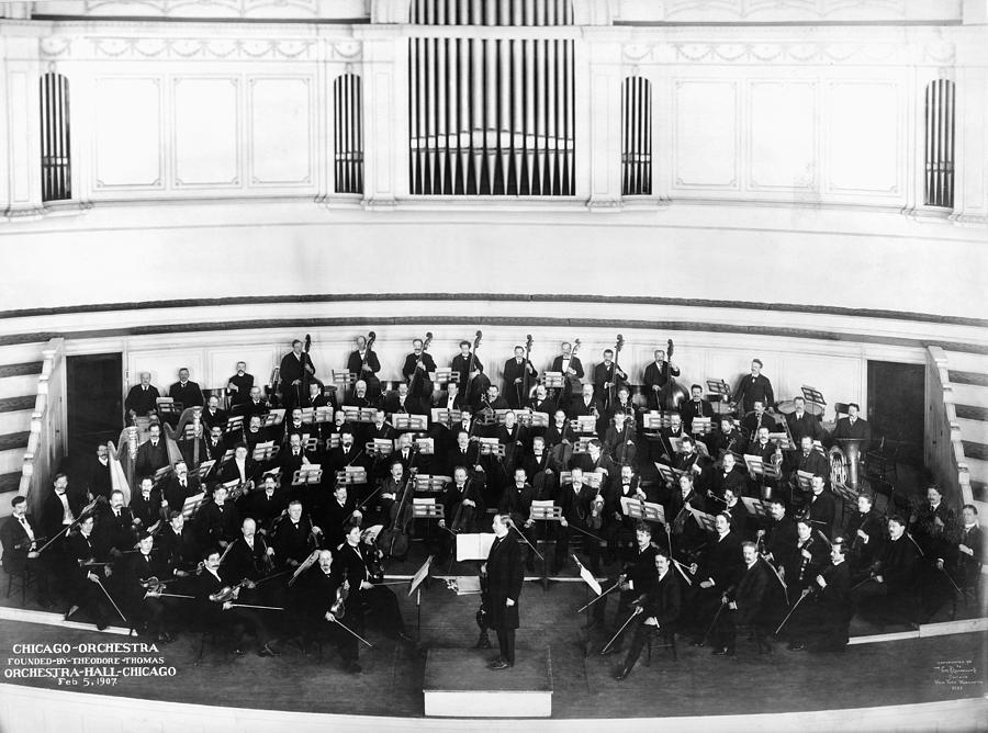 Chicago Orchestra, 1907 Photograph by Granger