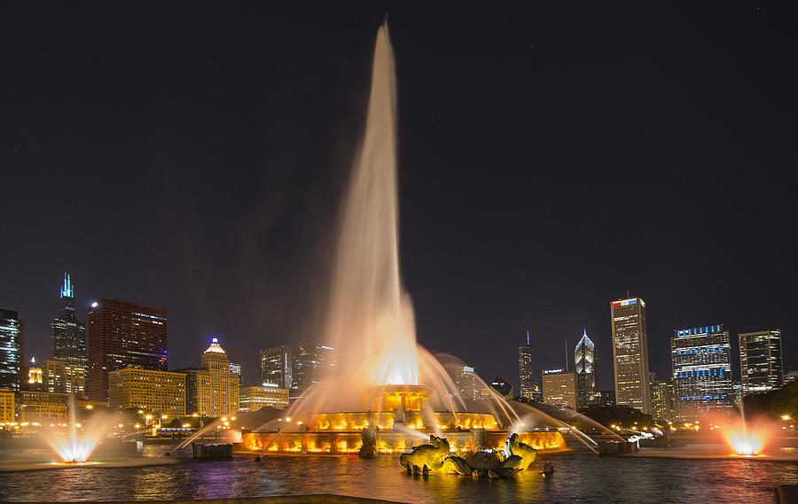 Chicago Park Fountain Photograph