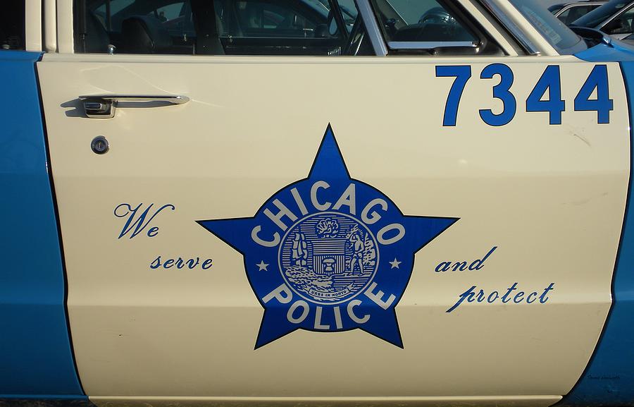 Chicago PD Squad Car Door Photograph by Thomas Woolworth