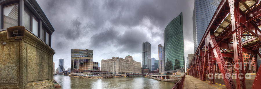 Chicago Photograph - Chicago River from Lake Street bridge by Twenty Two North Photography
