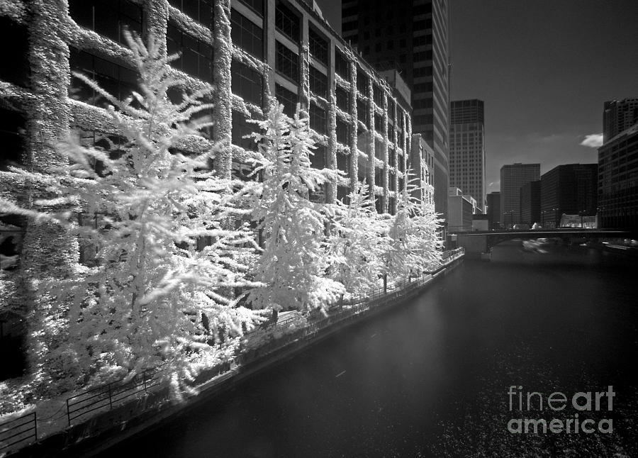 Chicago River Infrared Photograph by Martin Konopacki
