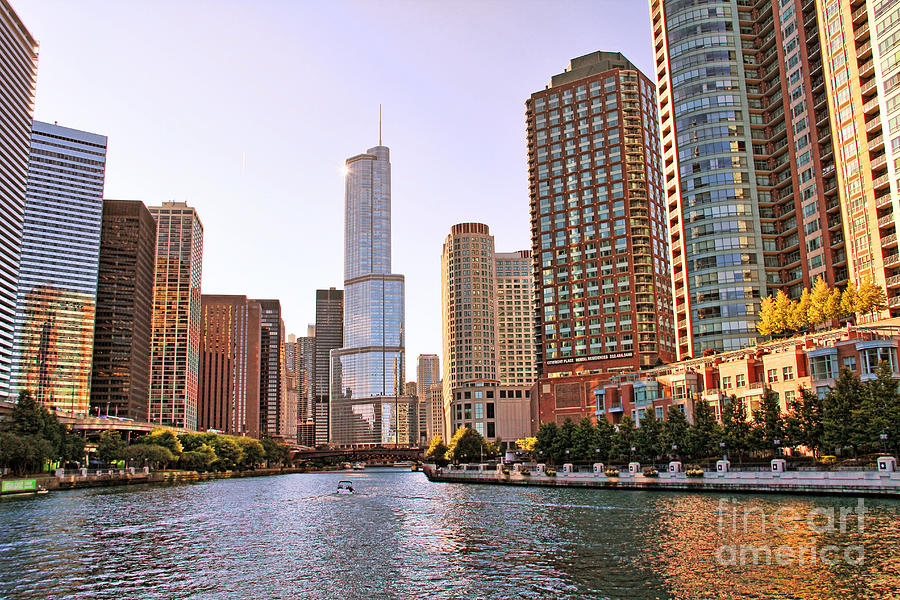 Chicago River Reflections  9588 Photograph by Jack Schultz