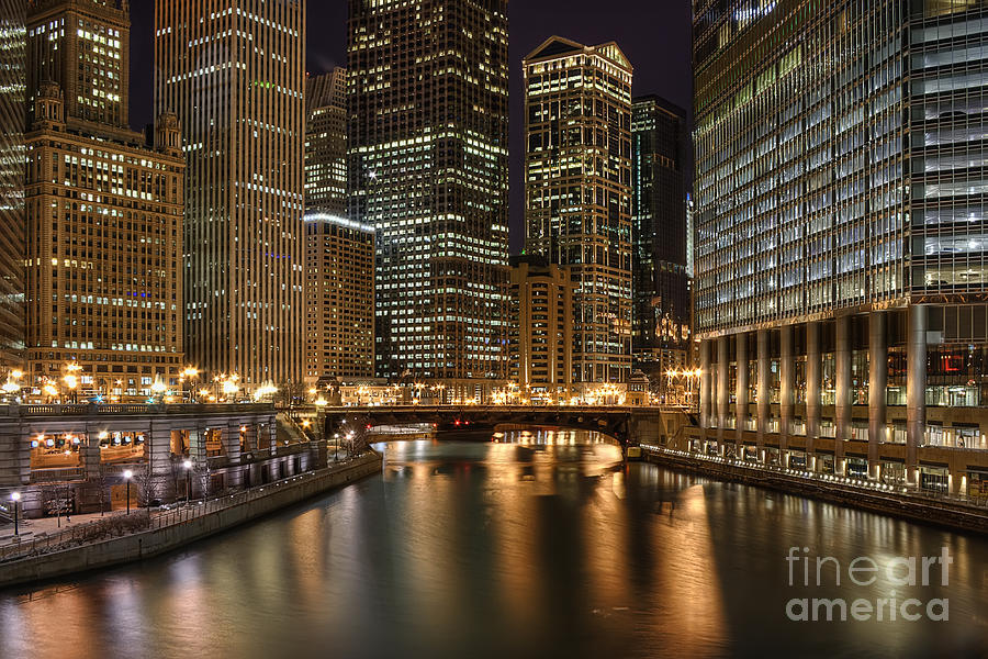 Chicago River Photograph by Scott Wood