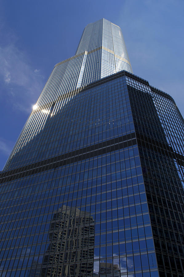 Chicago River Walk Trump Tower Vertical 06 Photograph by Thomas ...