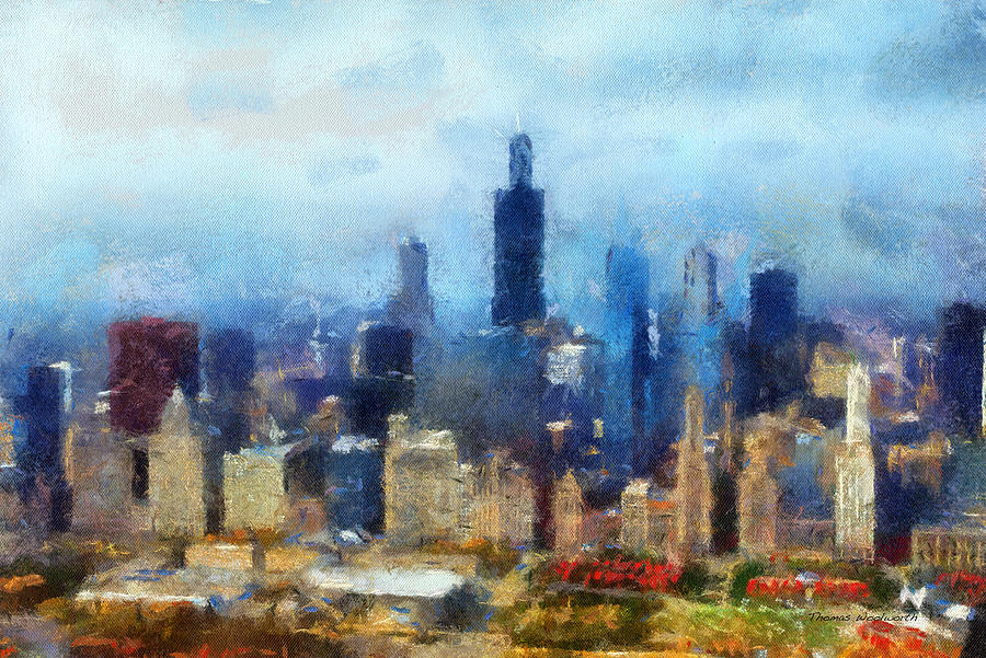 Chicago Skyline 03 Photo Art Photograph by Thomas Woolworth - Fine Art ...