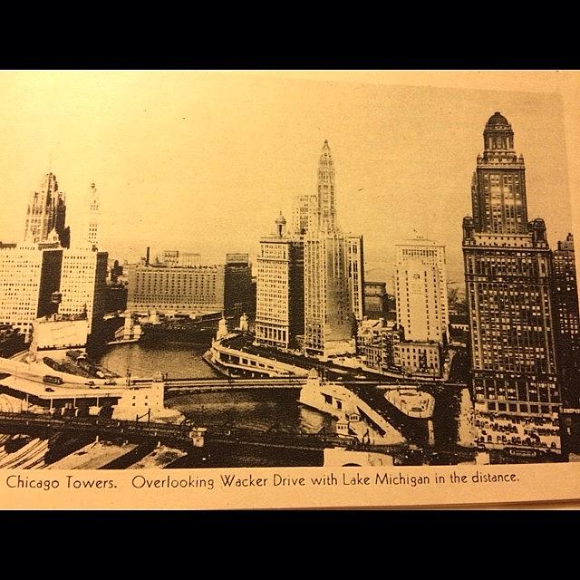 Chicago Skyline 1933 Version Courtesy Photograph by Nancy Gilbert-Taylor