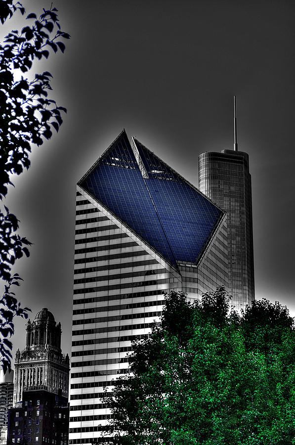 Chicago Skyline 4 BWC Photograph by Richard Zentner