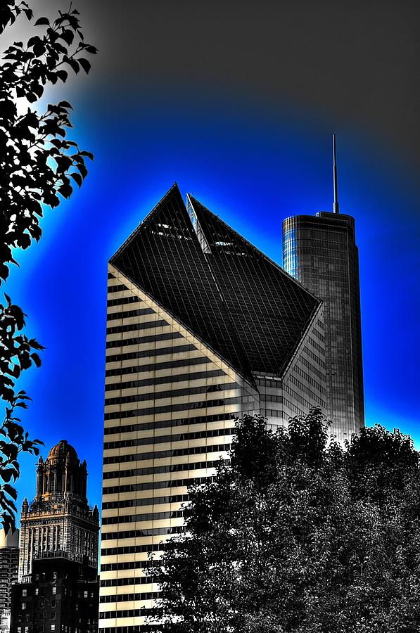 Chicago Skyline 4 BWC2 Photograph by Richard Zentner