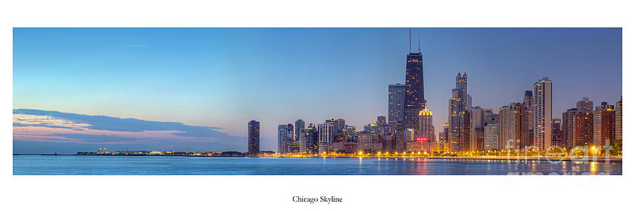 Chicago Photograph - Chicago Skyline at Dawn by Twenty Two North Photography