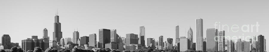 Chicago Skyline Black and White Photograph by Fumie Harrington - Fine ...