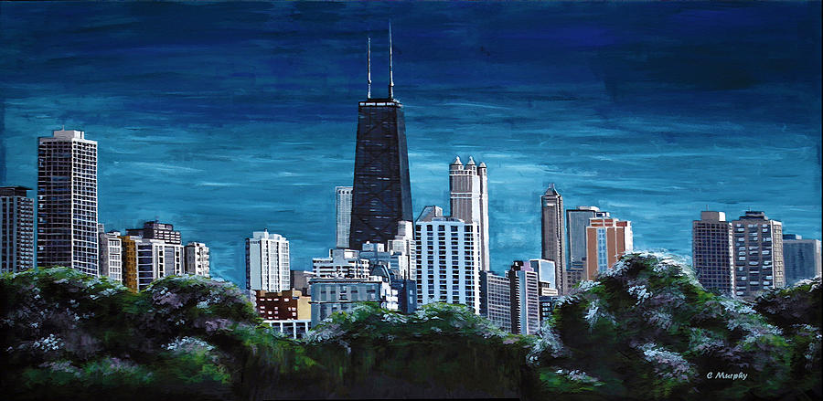 Chicago Skyline Painting by Charles Murphy - Fine Art America