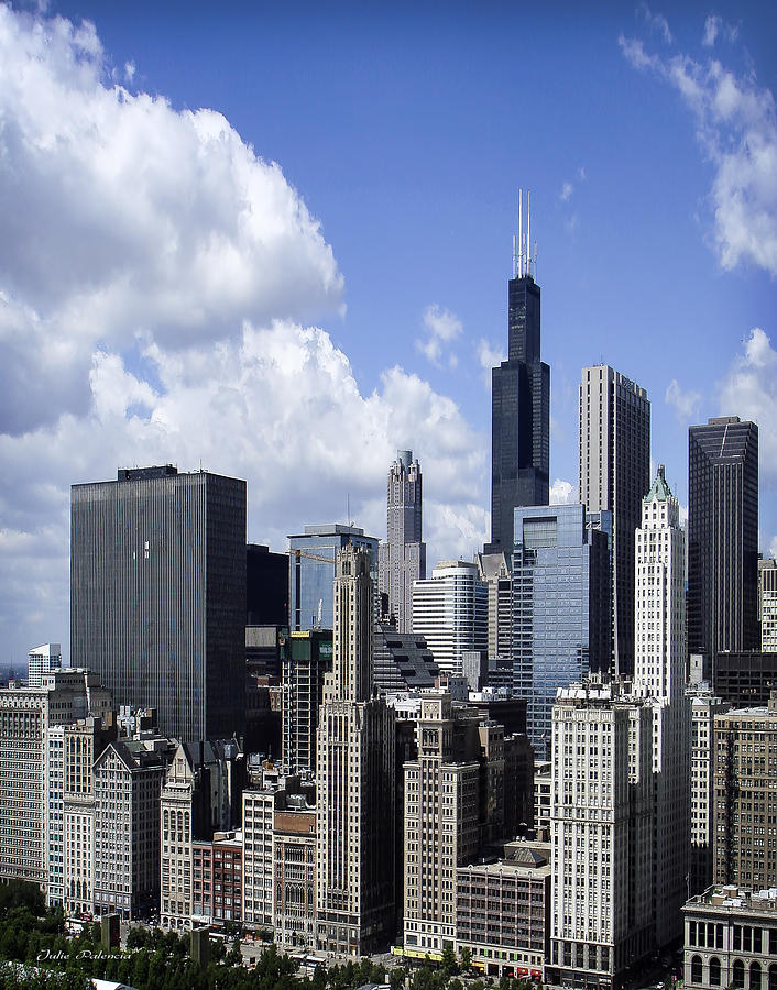 Chicago Skyline from Randolph Photograph by Julie Palencia