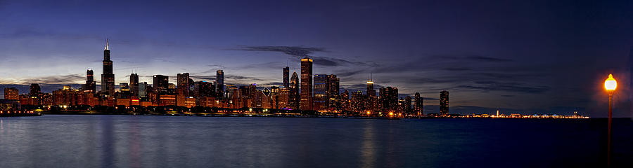 Chicago Skyline from the Lake Photograph by Andrew Soundarajan